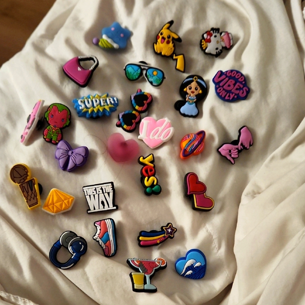Colorful Kids Shoe Charms Set